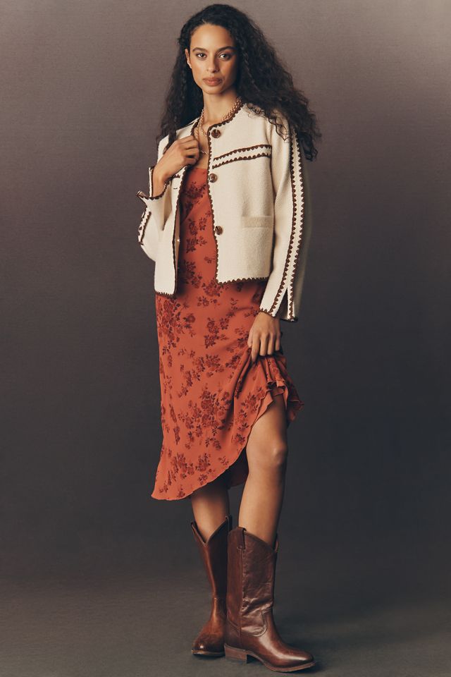 NVLT Knit Crochet Trim Lady Jacket | Anthropologie