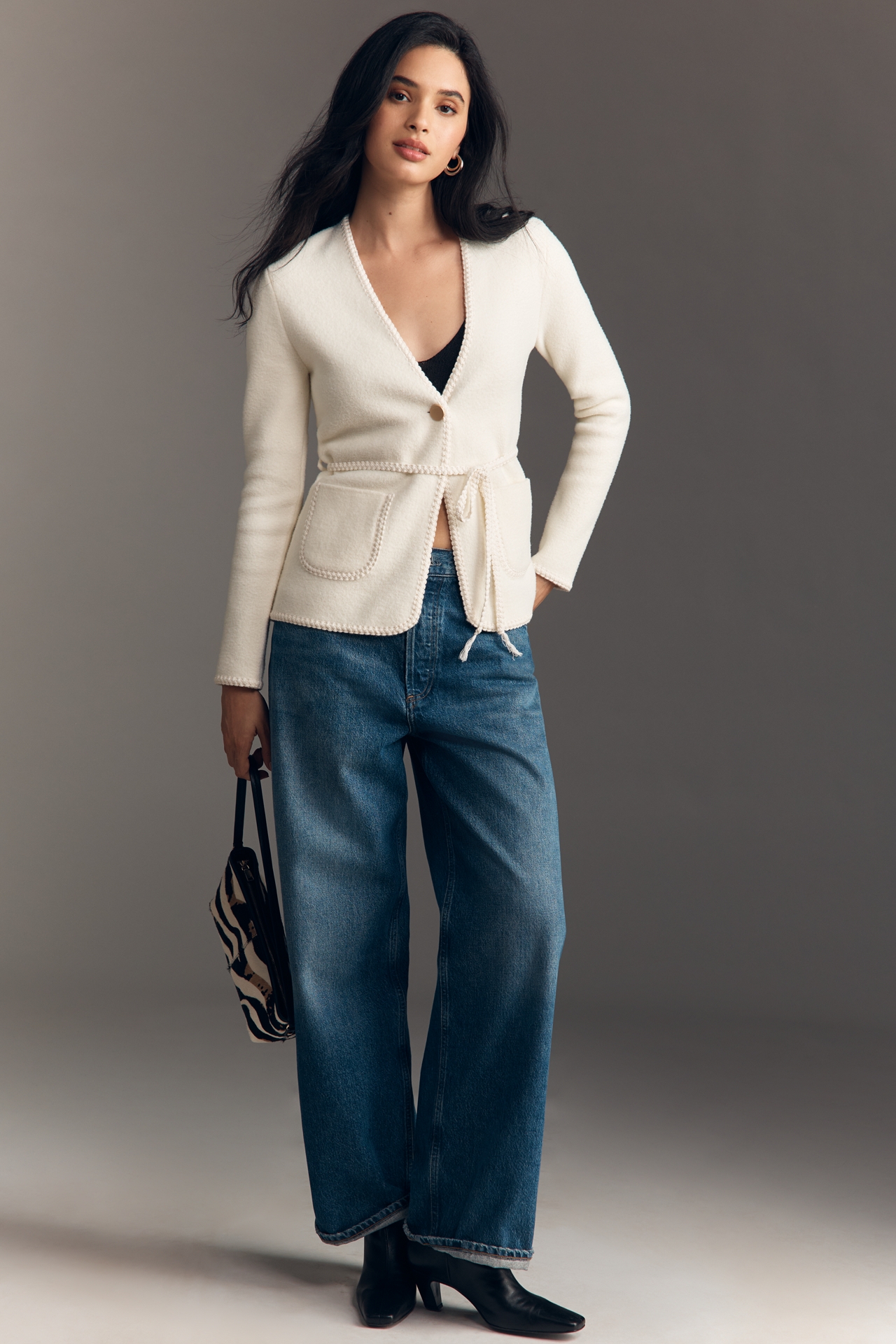 NVLT Knit V-Neck Blazer