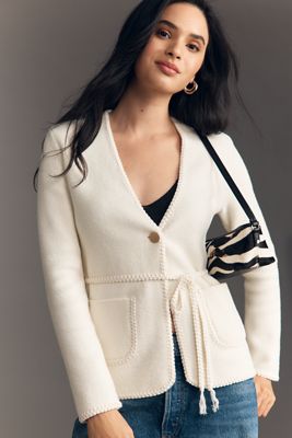 NVLT Knit V-Neck Blazer