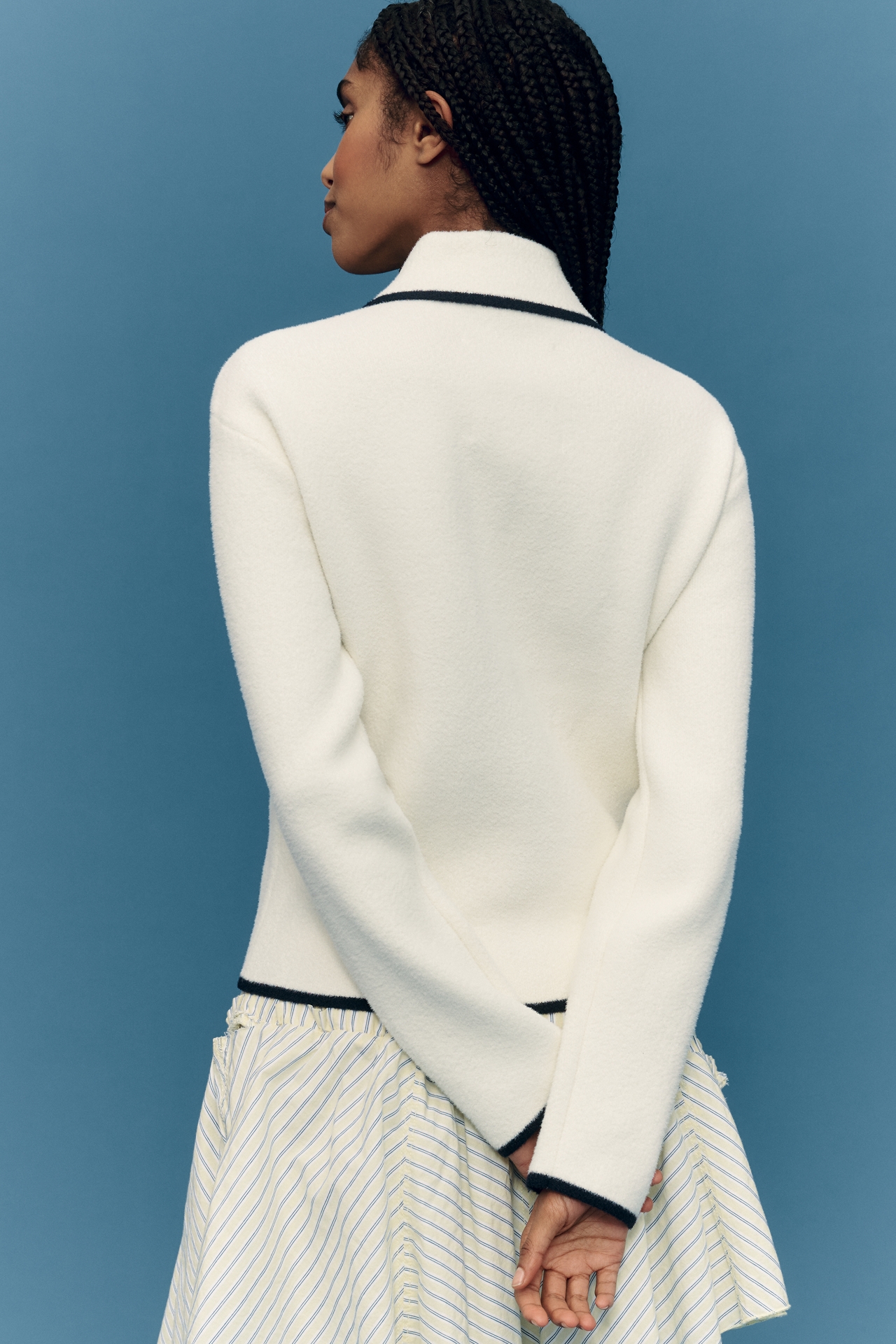 NVLT Knit Zip-Front Shacket