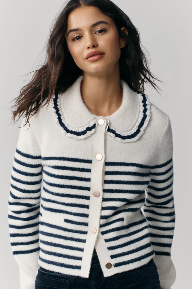 NVLT Striped Knit Jacket | Anthropologie