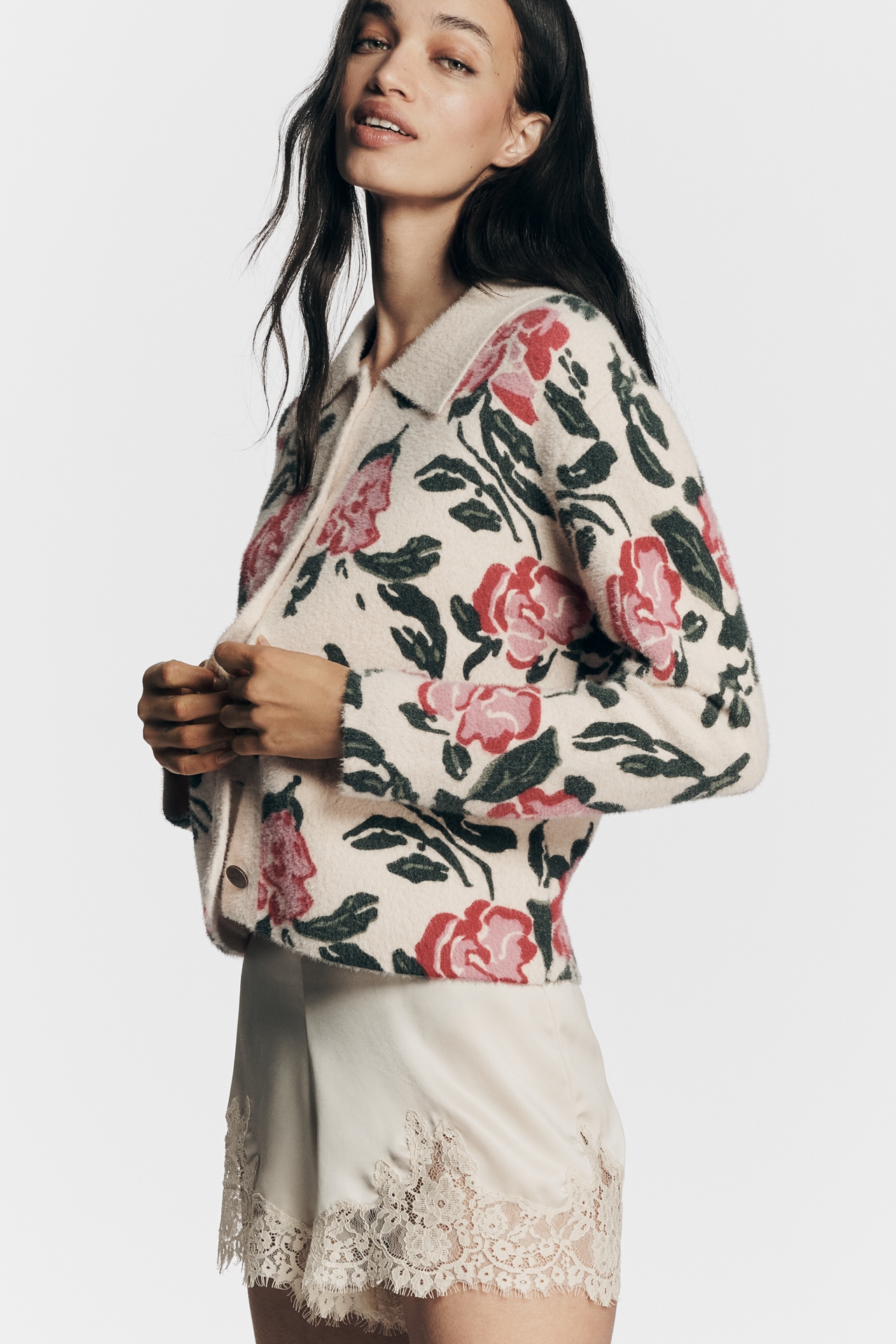 NVLT Knit Floral Jacket