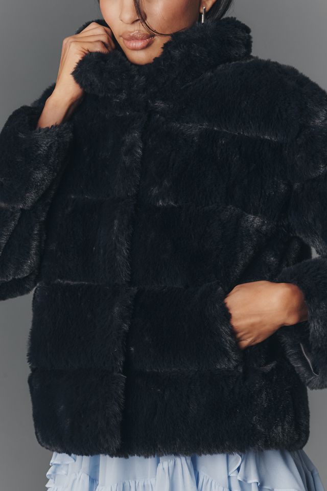 NVLT Eva Channeled Faux Fur Jacket #4
