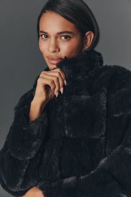 NVLT Eva Channeled Faux Fur Jacket