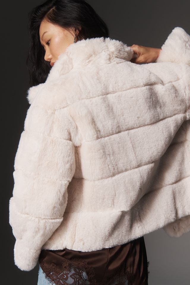 NVLT Eva Channeled Faux Fur Jacket #1