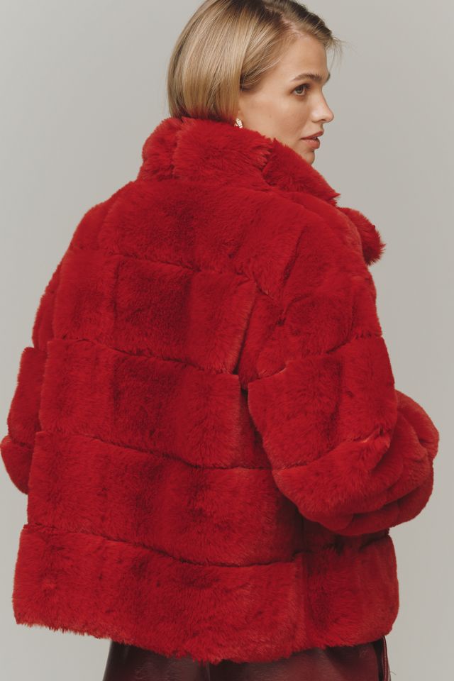NVLT Eva Channeled Faux-Fur Jacket #1