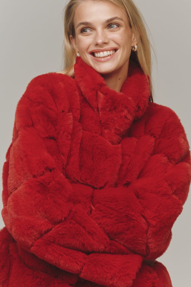 NVLT Eva Channeled Faux-Fur Jacket #3