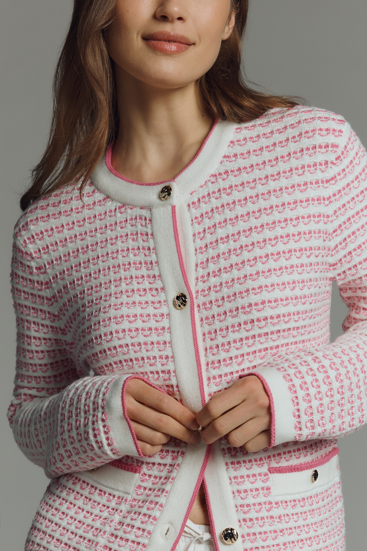 NVLT Collarless Knit Jacket