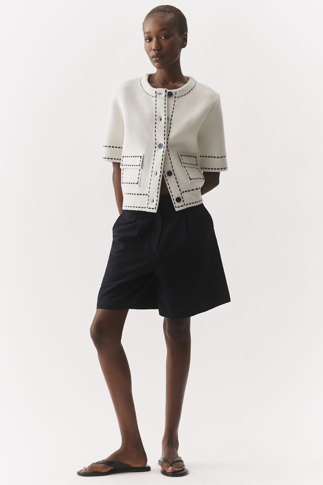 NVLT Eyelash Knit Elbow Sleeve Jacket #2