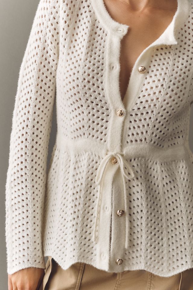 NVLT Chevron Knit Tie-Front Jacket  #2
