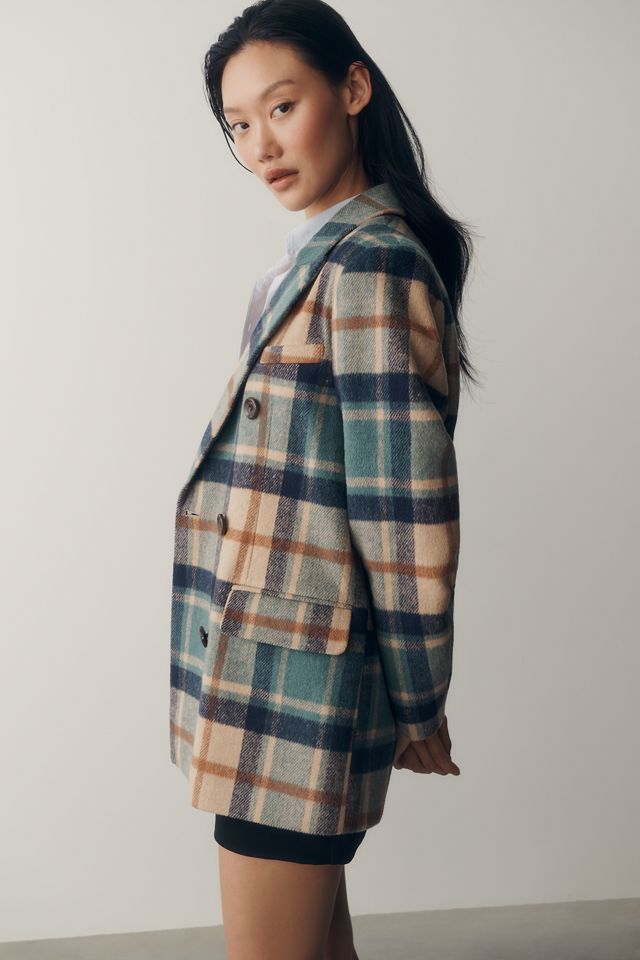 NVLT Plaid Double-Breasted Blazer #4