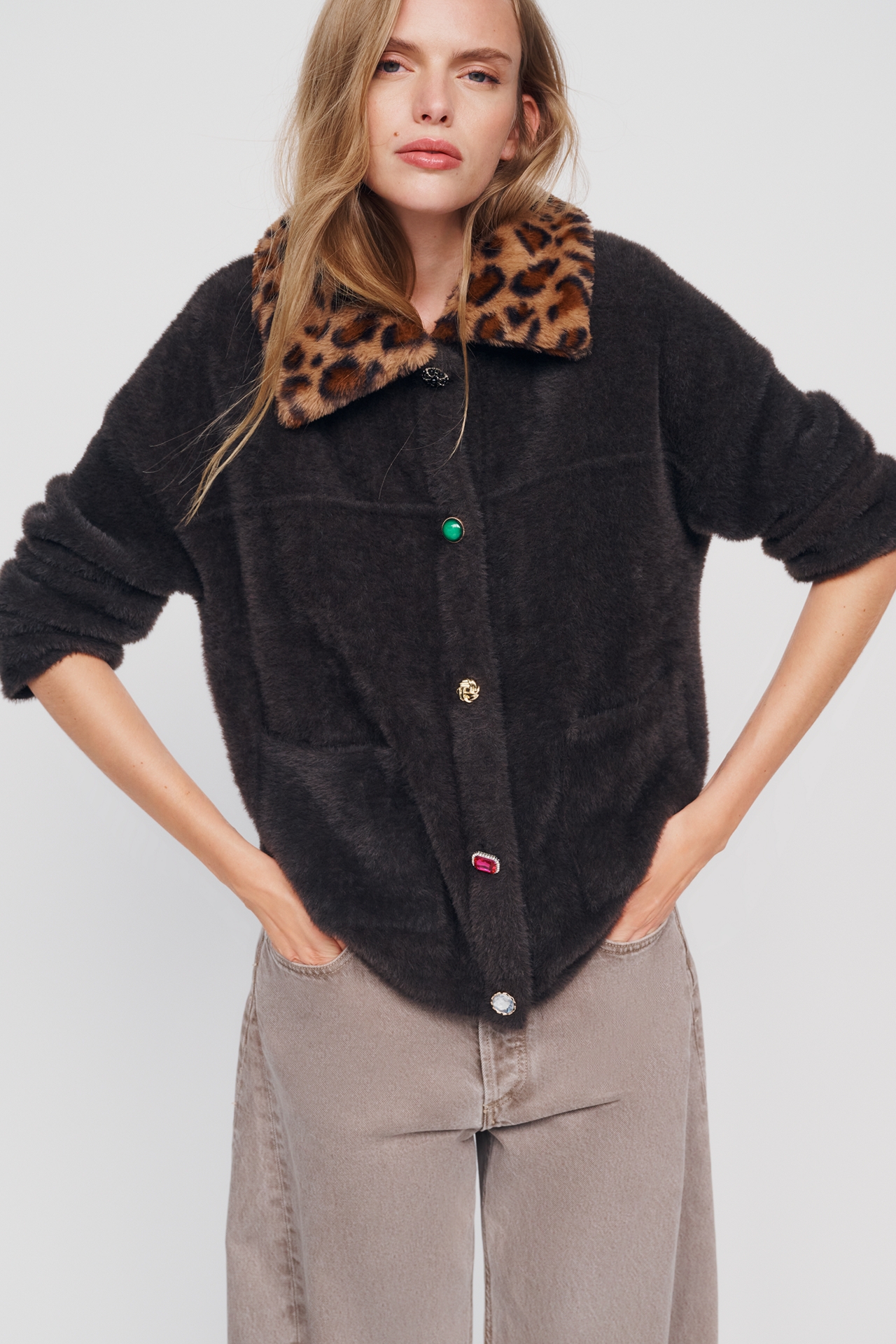 NVLT Cash Eyelast Knit Bomber Jacket