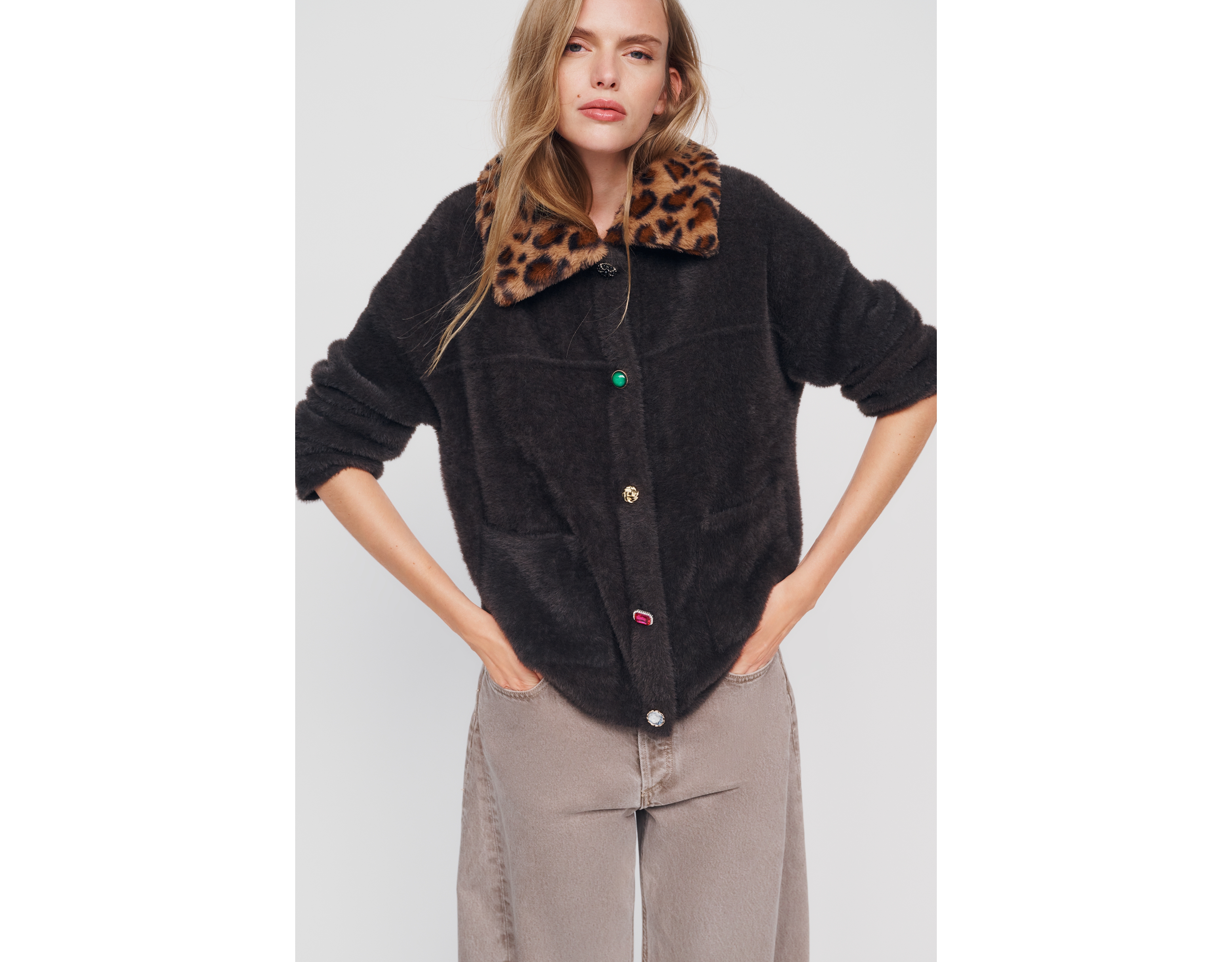 NVLT Cash Eyelast Knit Bomber Jacket