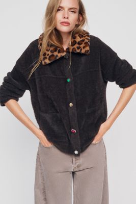 NVLT Cash Eyelast Knit Bomber Jacket