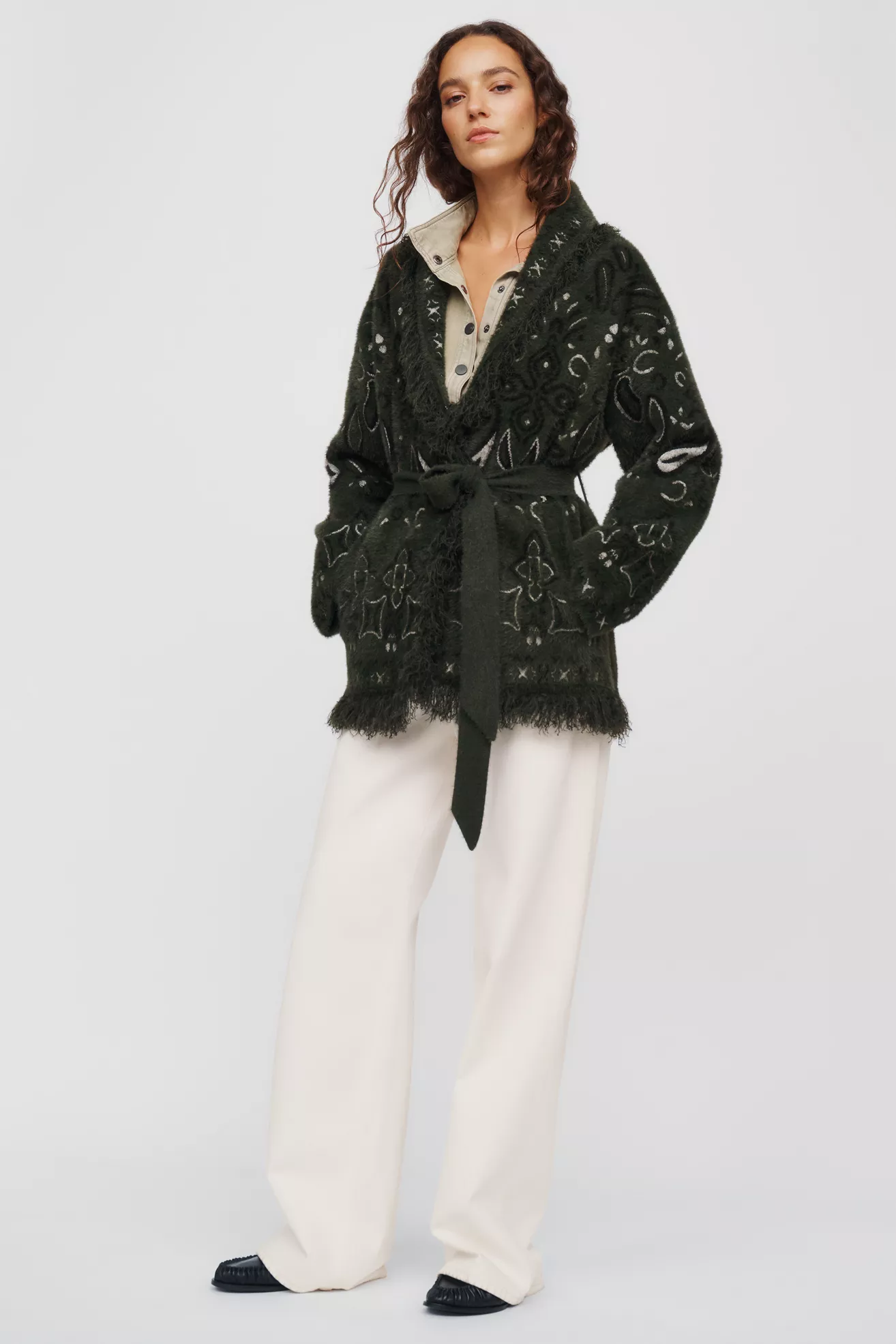 NVLT Printed Belted Jacket - thumbnail 4