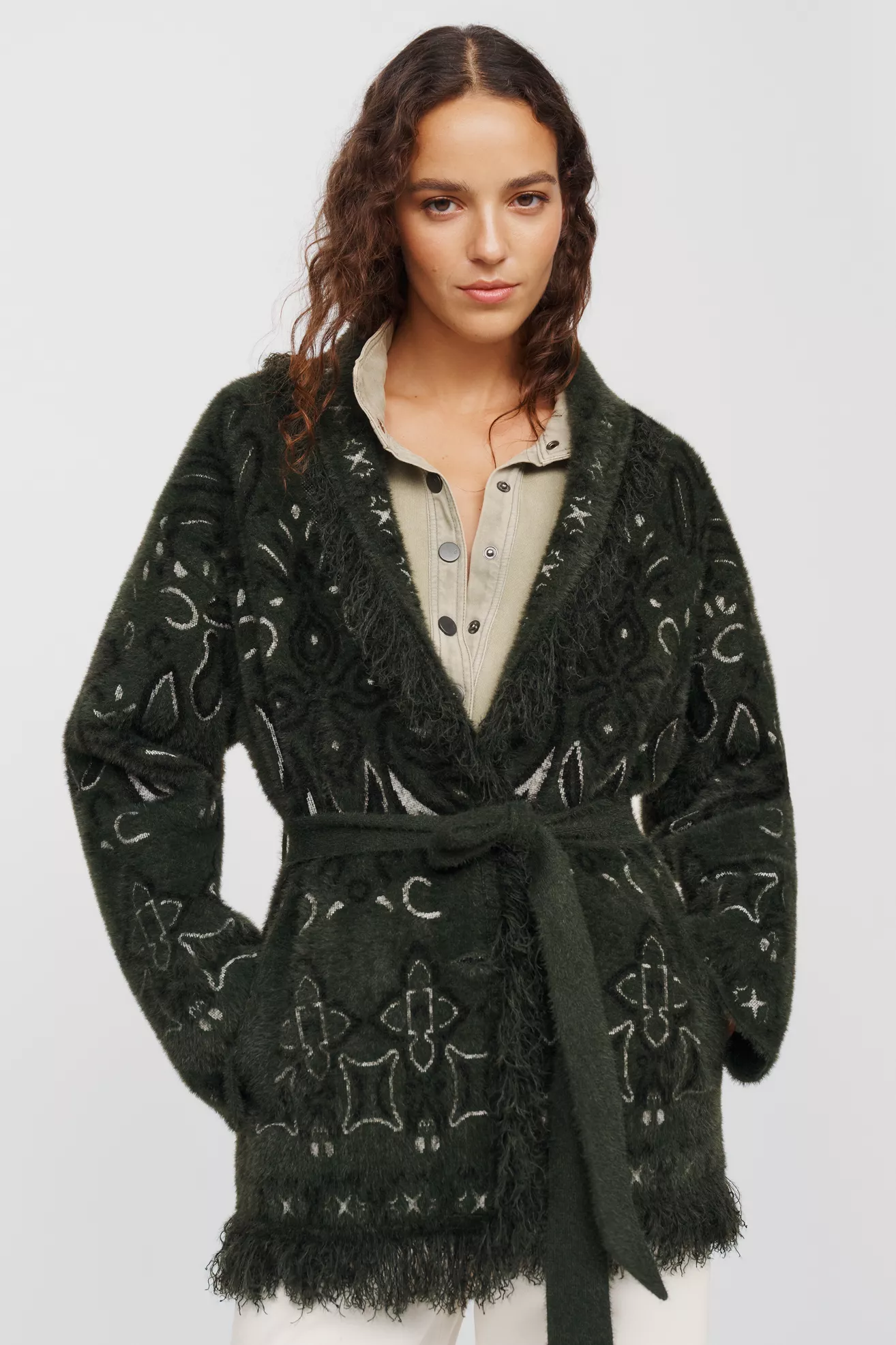 NVLT Printed Belted Jacket