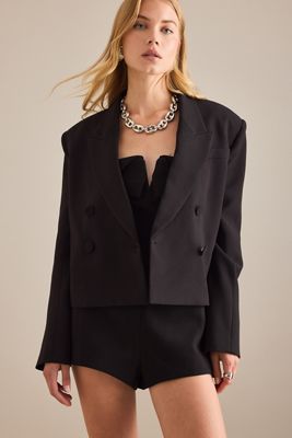Blazer Court Double Boutonnage Bardot Jezel