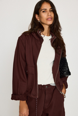 By Anthropologie High-Neck Utility Jacket