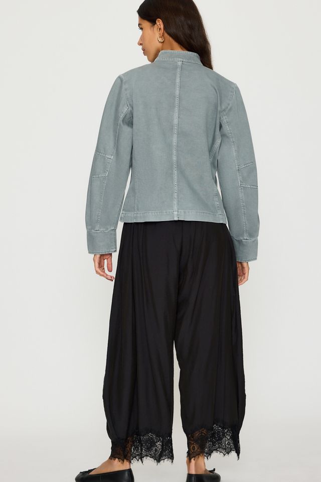 By Anthropologie Denim Military Jacket #4