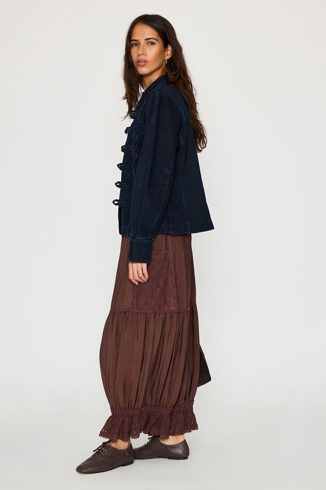 Veste militaire en denim By Anthropologie #3