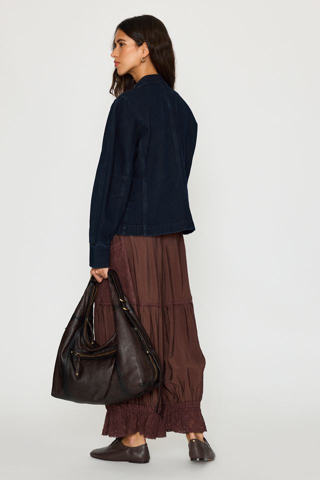 Veste militaire en denim By Anthropologie #5