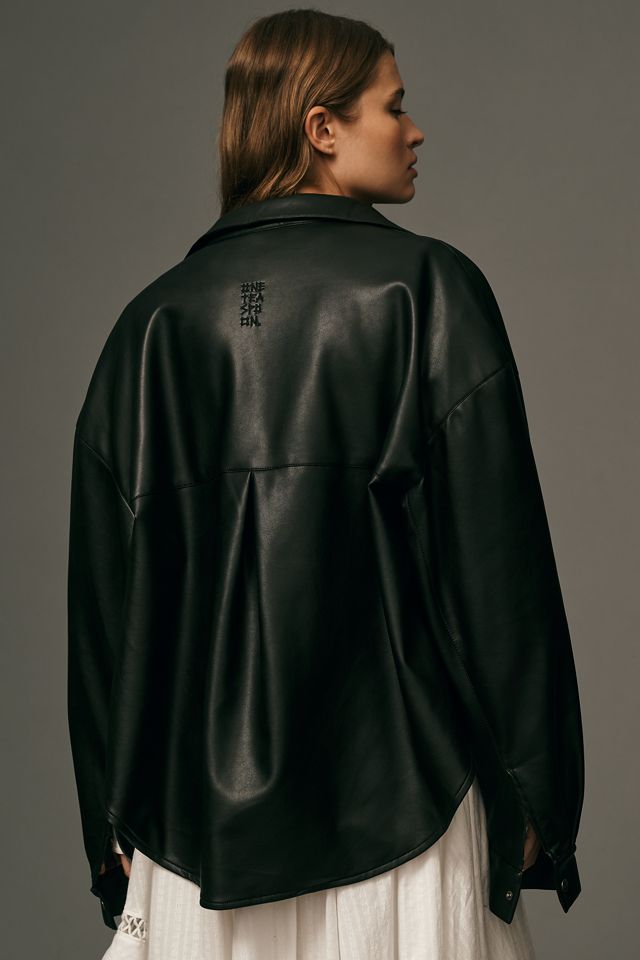 One Teaspoon Daria Faux-Leather Shacket #1