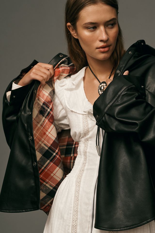 One Teaspoon Daria Faux-Leather Shacket #3