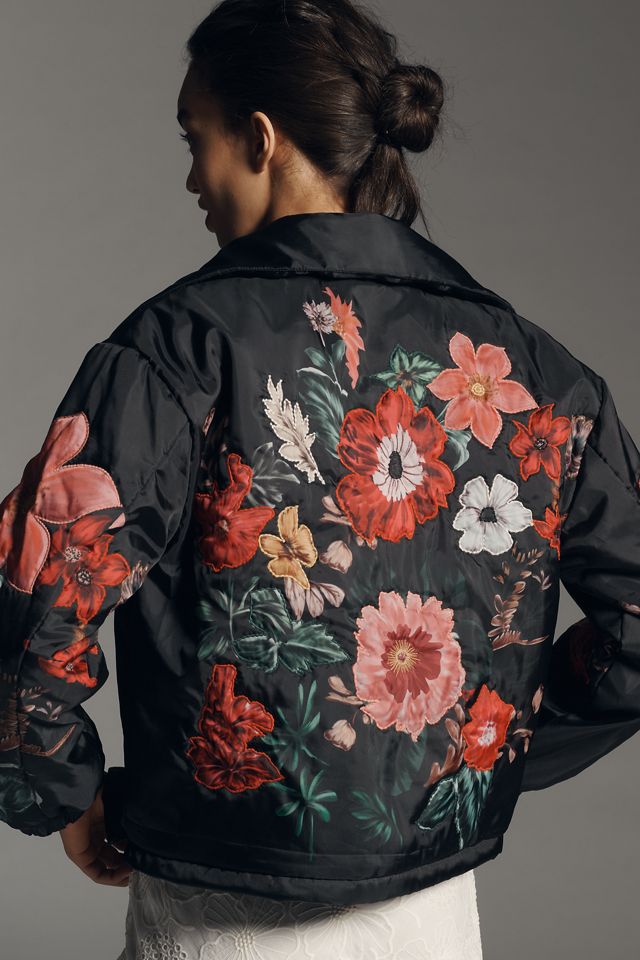 The Dahlia Floral Bomber Jacket  #1