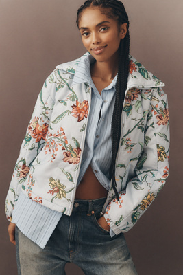 The Dahlia Floral Bomber Jacket | Anthropologie