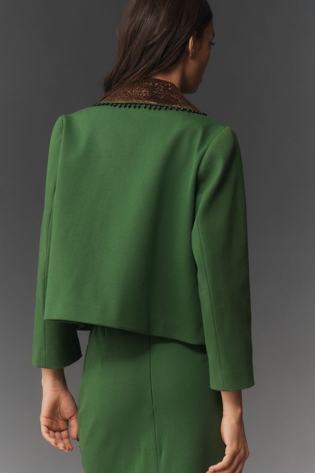 Hope for Flowers by Tracy Reese Embellished Micro Jacket #1