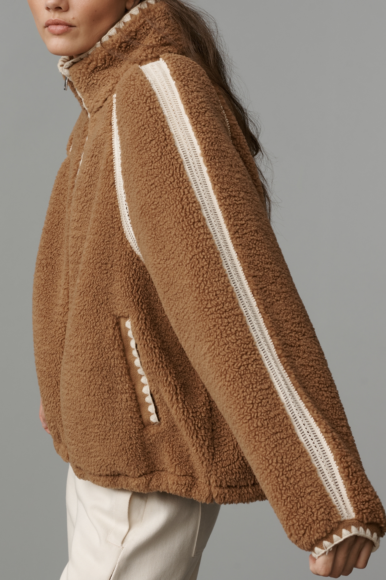 UGG® Nikia UGGfluff Crochet Fleece Jacket