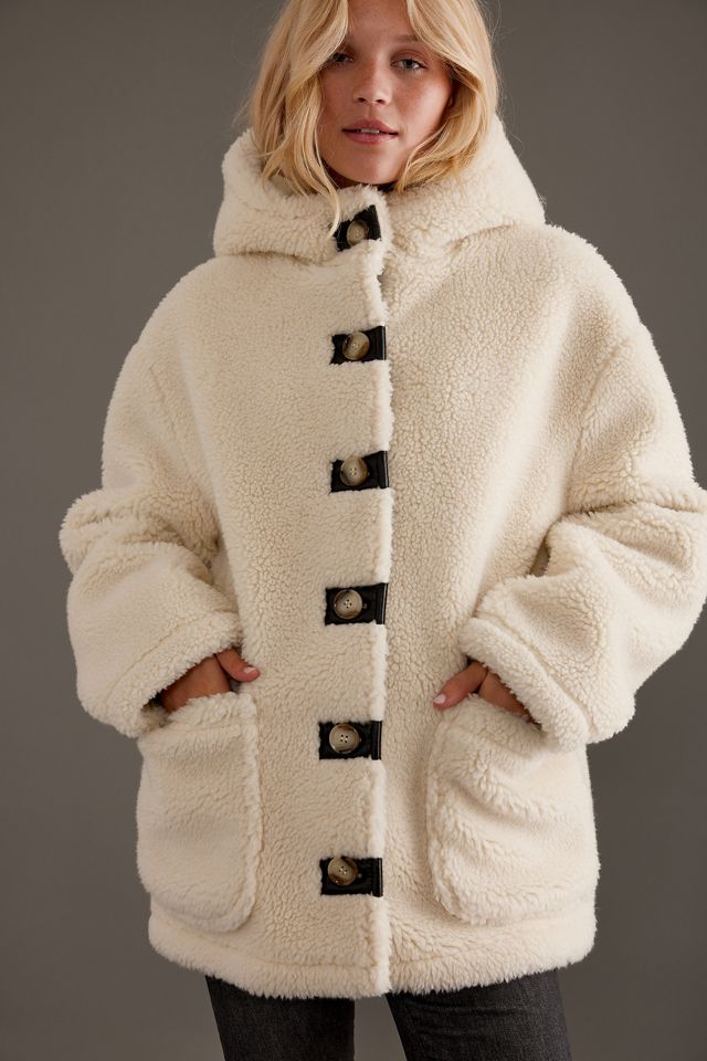 Veste à capuche en sherpa By Anthropologie #2