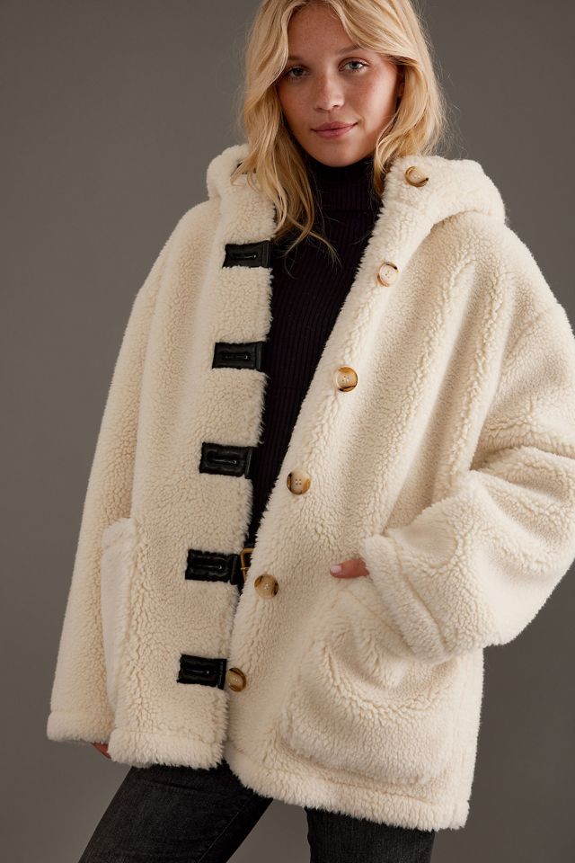 Veste à capuche en sherpa By Anthropologie #7