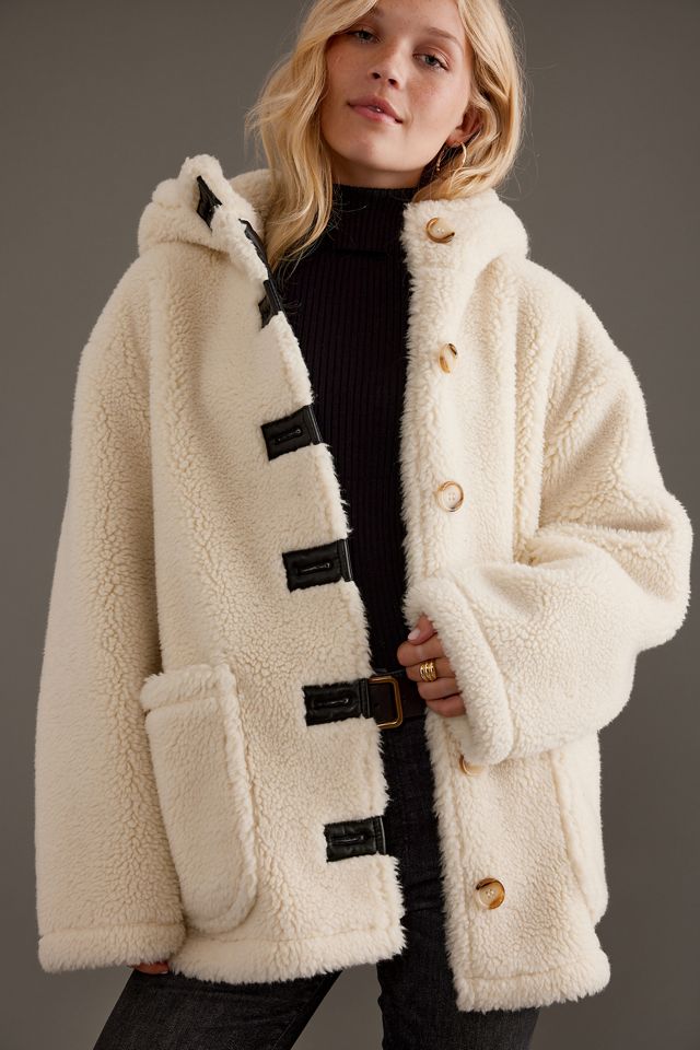 Veste à capuche en sherpa By Anthropologie #1