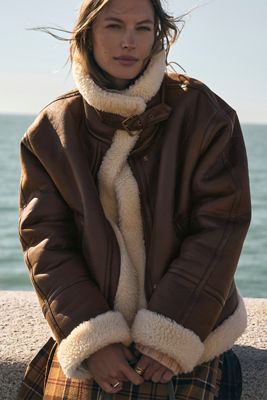 Giacca Aviator Marrone By Anthropologie