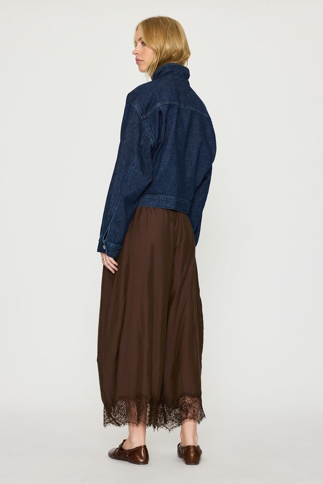 Good American Giacca Bomber in Denim #4