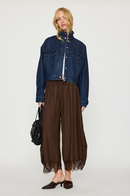 Good American Giacca Bomber in Denim