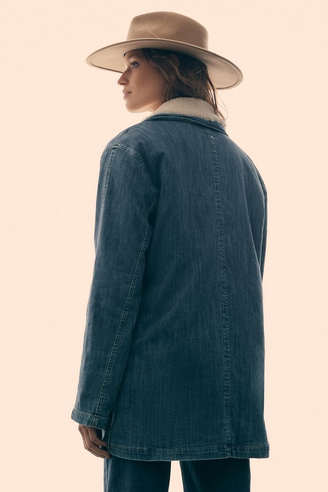 Le Jean Alina Sherpa Denim Jacket #2