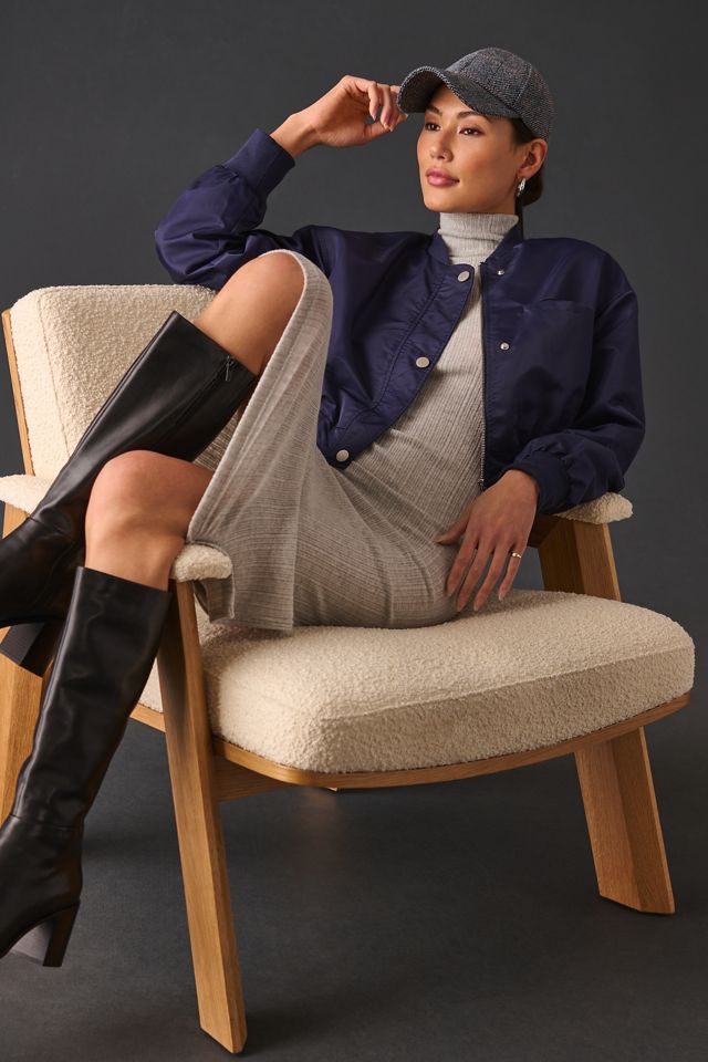 Pilcro Cropped Bomber Jacket #2