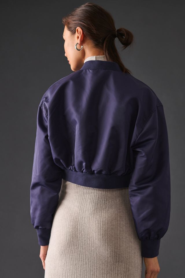 Pilcro Cropped Bomber Jacket #3