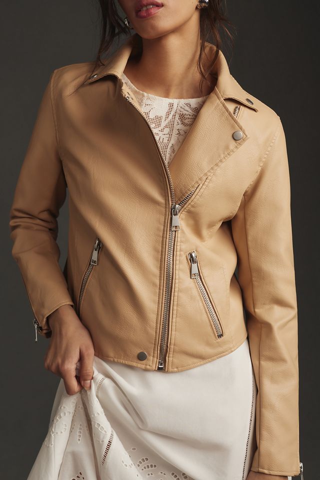 By Anthropologie Faux Leather Moto Jacket