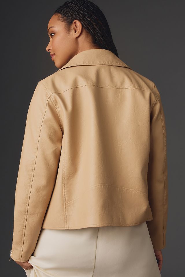 By Anthropologie Faux Leather Moto Jacket