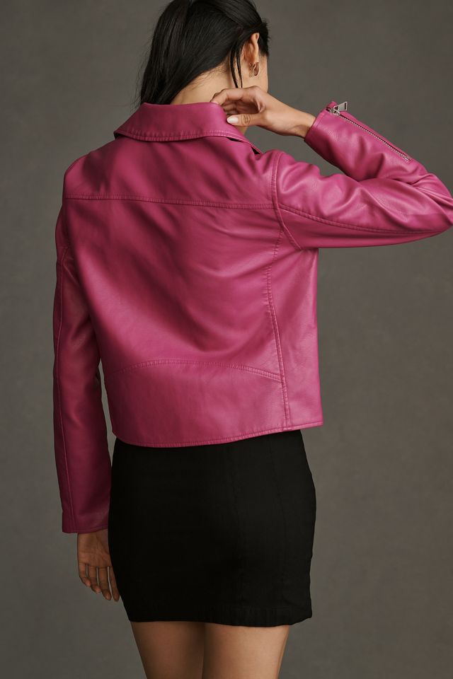 The Saige Faux-Leather Moto Jacket #2
