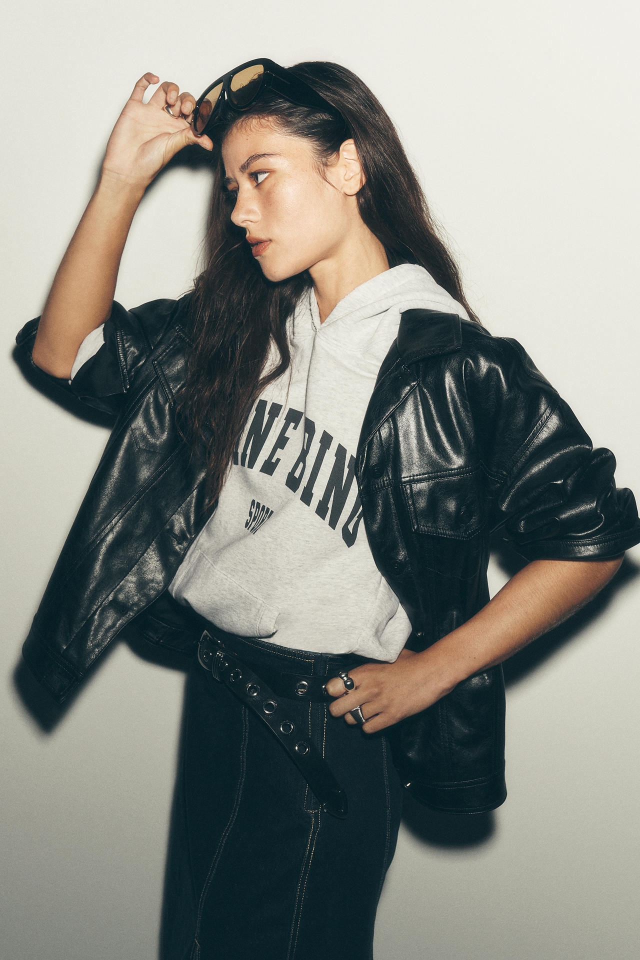 The Weston Faux Leather Boyfriend Jacket by Pilcro