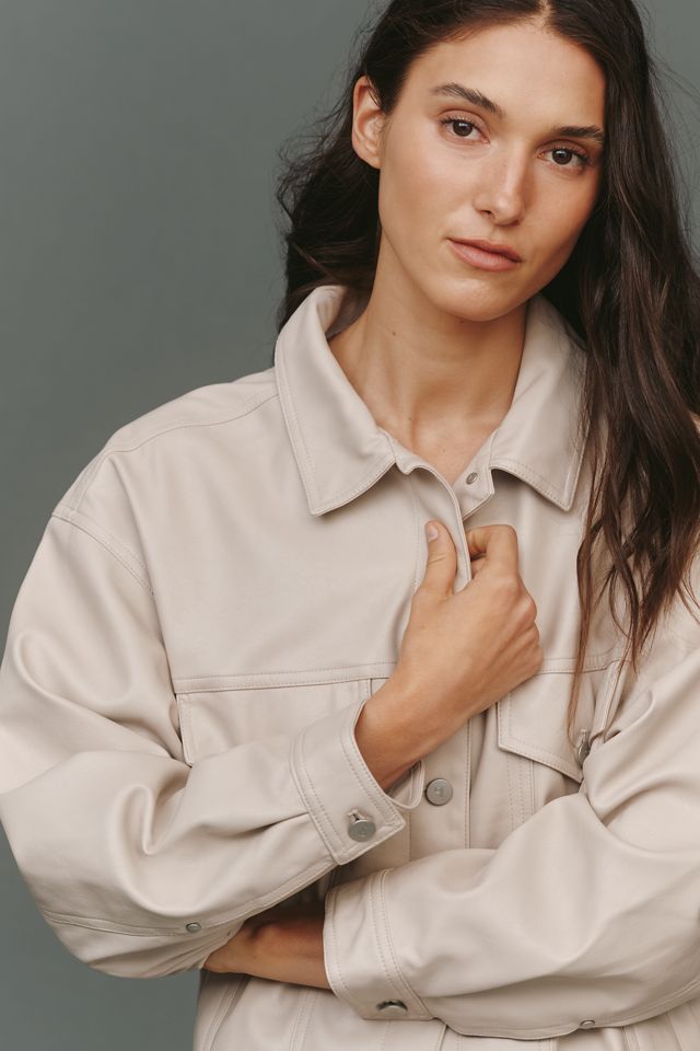The Weston Boyfriend Jacket by Pilcro: Faux Leather Edition