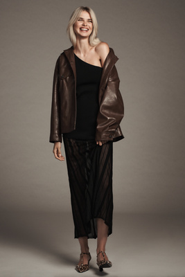 PILCRO THE WESTON BOYFRIEND JACKET BY PILCRO: FAUX LEATHER EDITION 