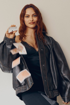 Pilcro Oversized Washed Faux Leather Jacket product page