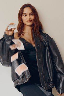Pilcro Oversize Gewaschene Kunstleder Jacke