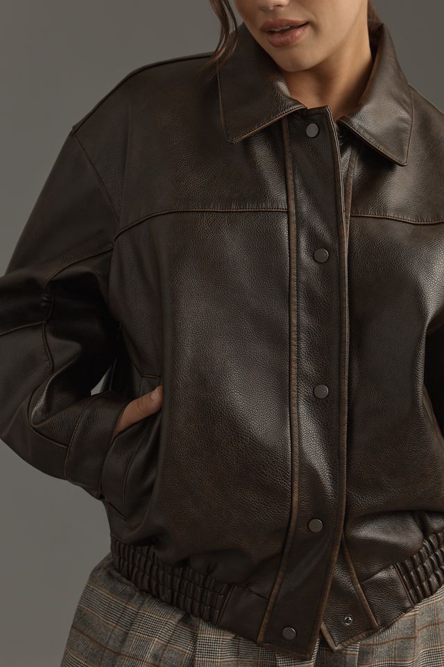 Anthropologie- shops Ottod'Ame- Leather Jacket