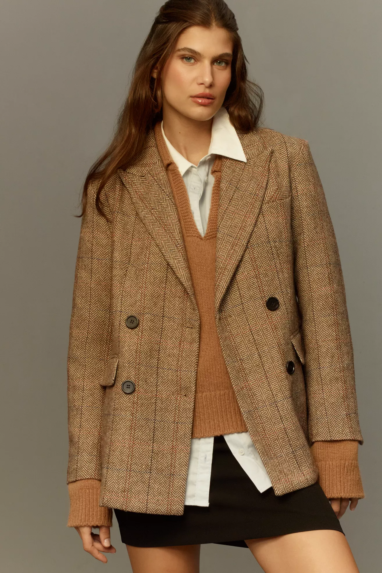 Relaxed Plaid Jacket 3